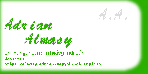 adrian almasy business card