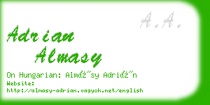 adrian almasy business card